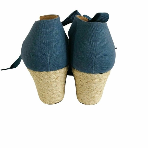 VIONIC Kaitlyn Espadrille blue  Wedge ribbon ties - Picture 4 of 10